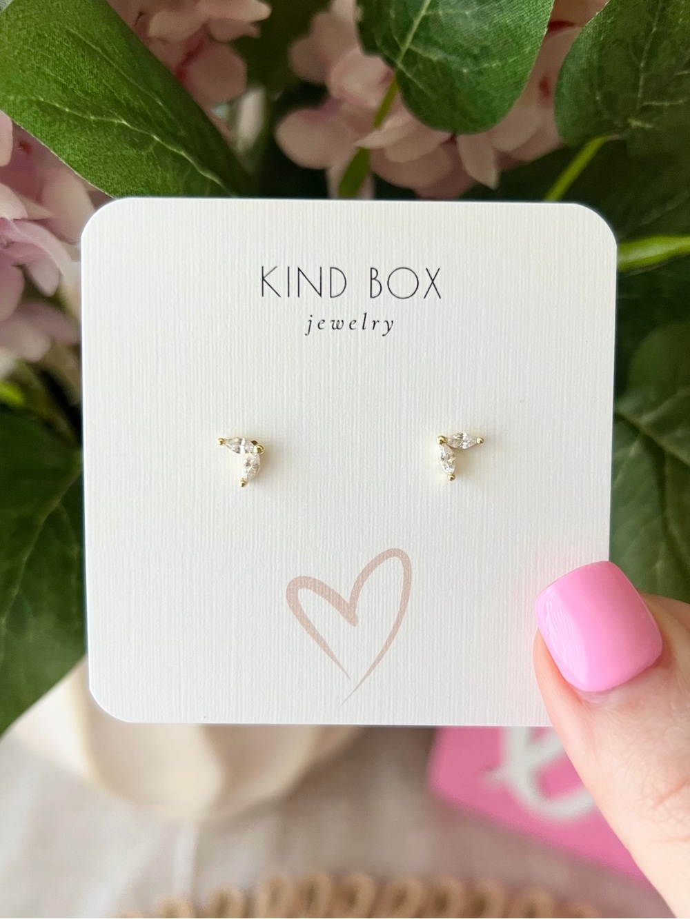 14K Plated Gold Mermaid Tail Stud Earrings